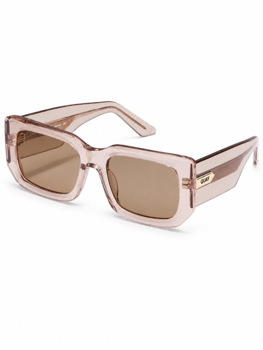 QUAY Women's TELL ME MORE NO-NS-2309 DOE Frames /Tan Lenses Sunglasses